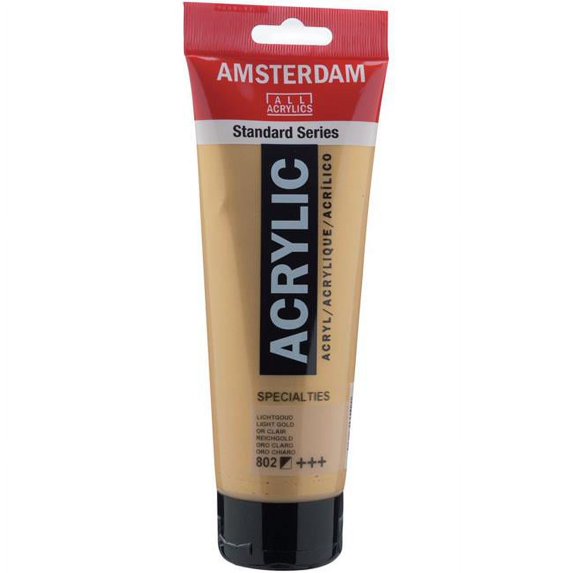 Royal Talens ASA250S-802 Amsterdam Acryl Paint - Light Gold