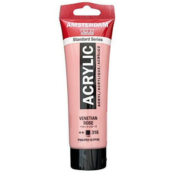 Royal Talens Amsterdam Standard Series Acrylic Color, 120ml Tube, Venetian Rose (17093162)