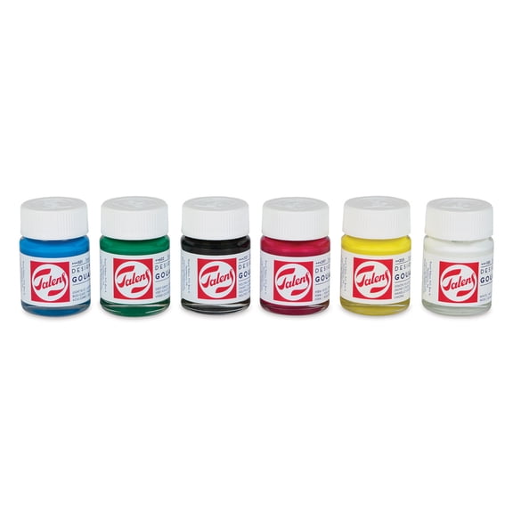Royal Talens Gouache - Set of 6, Primary Colors, 16 ml Bottles