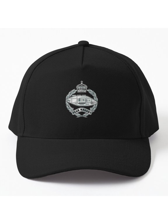 Royal Tank Regiment Tudor Crown Badge Baseball Cap, Military Insignia Hat Style