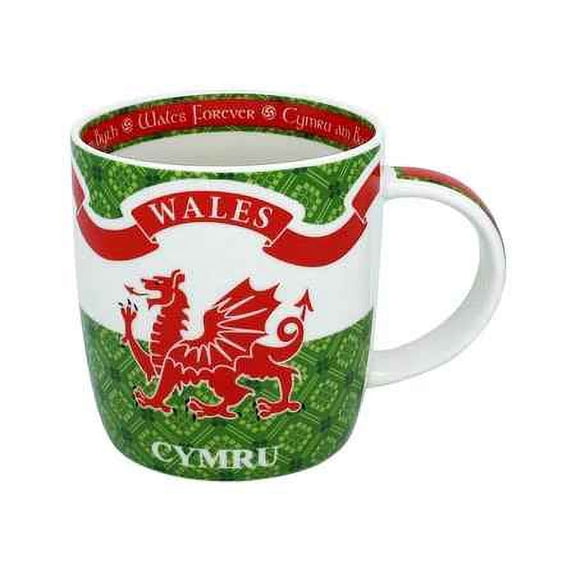 Royal Tara Bone China Welsh Mug Cymru Wales Ceramic Hand Painted Symbol Kitchenware for Hot or Cold Drinks