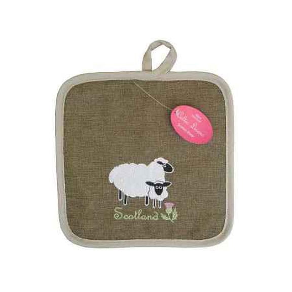 Royal Tara Cotton Pot Holder Sheep Desing Suitable for Kitchen Cooking Baking Grilling Kit Housewarming Heat Resistant