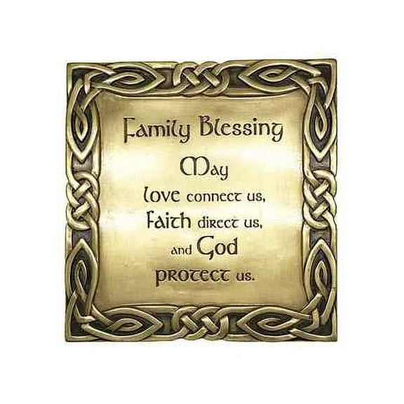 Royal Tara Family Blessing Bronze Plaque Wall Hanging Housewarming Handcrafted Decor