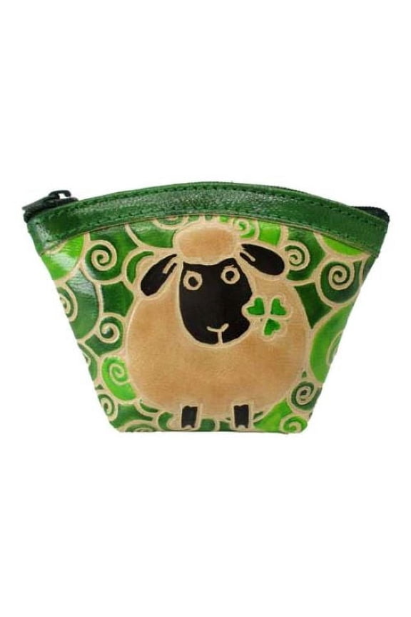 Sheep Fan leather purse 11cm