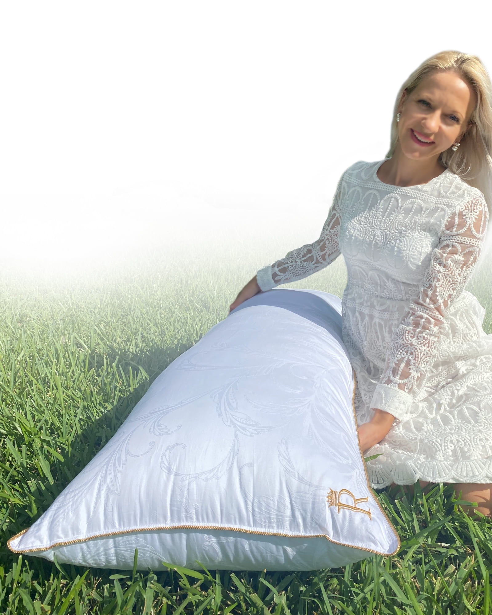 Royal Therapy Luxury Full Body Pillow - Adjustable Down-Alternative Support Pillow for Adult & Kids