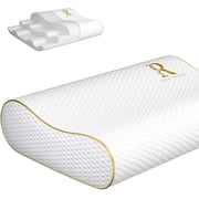 Royal Therapy Queen Contour Pillow   Adjustable Ergonomic Pillow, Cervical Neck Pillow for Sleeping, Memory Foam Neck Pillow, Best Pillow for Neck and Shoulder Pain & True Pillow for Neck Pain Relief