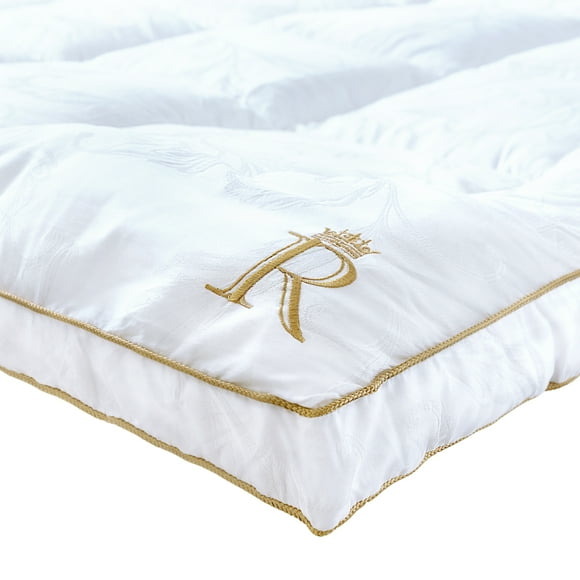 Royal Therapy Queen Size Mattress Topper, 8-23 inches Deep Pocket, 400 TC Cotton Mattress Pad 60-80