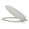 thumbnail image 1 of Royal Throne 17 Inch Soft Standard Vinyl Toilet Seat - Silver, 1 of 1