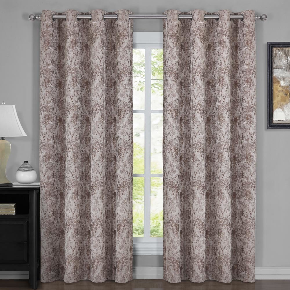 Royal Tradition Contemporary 2 Piece 100% Blackout Curtain Set