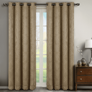 Royal Tradition Contemporary 2 Piece Paisley Blackout, Energy Efficient Curtain Panel