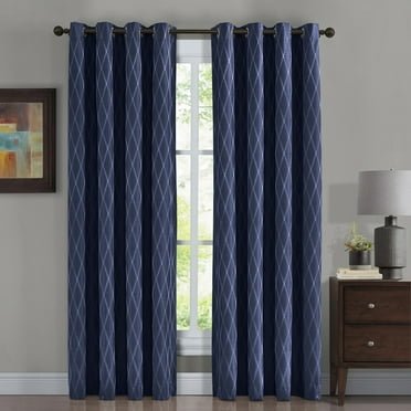 Royal Tradition Royal Tradition Contemporary Geometric Grommet Blackout Curtain Pair