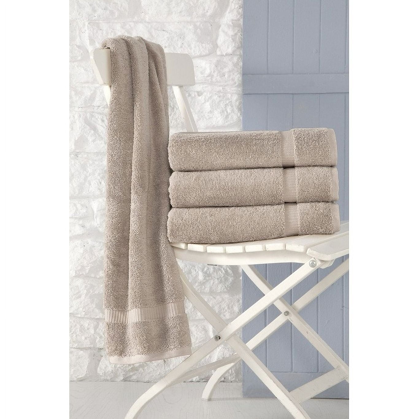 Royal Turkish Towel Royal Turkish Cotton Bathroom Towels Hotel Collection Towel Set of 4 Taupe Walmart