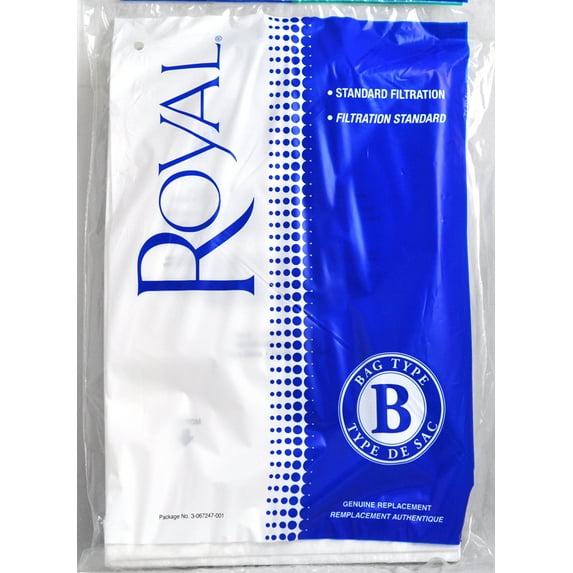 Royal Type B Metal Upright Vacuum Cleaner Bags 81-2401-04