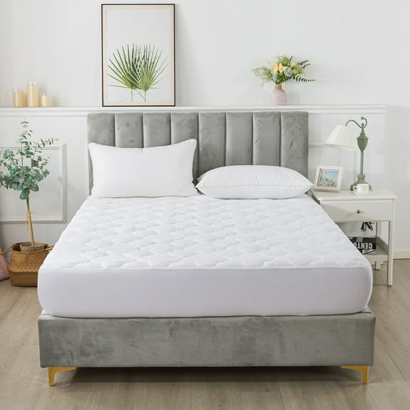 Royal Velvet European White Down Mattress Pad, Queen