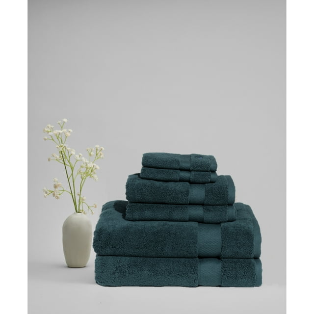 Royal Velvet Signature Solid 6 Piece Towel Set Green