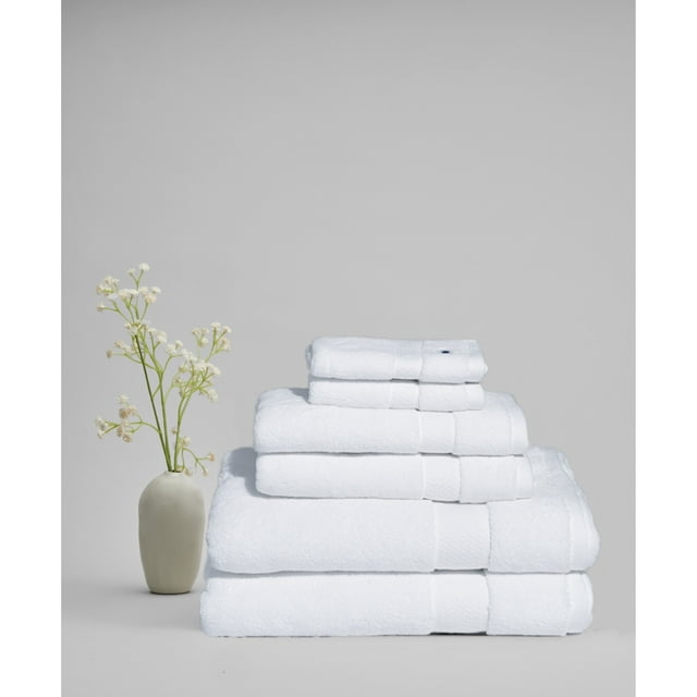 Royal Velvet Signature Solid 6 Piece Towel Set White
