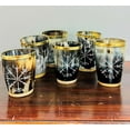 thumbnail image 1 of Royal Viking Drinking Horn Shot Glass Cup Brass Ring Genuine Handcrafted Viking Horn Cup Original Medieval Cup, 1 of 5