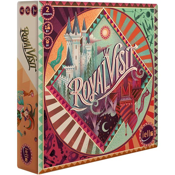 Royal Visit - IELLO Head-To-Head Board Game, Ages 8+, 2 Players, 20 Min