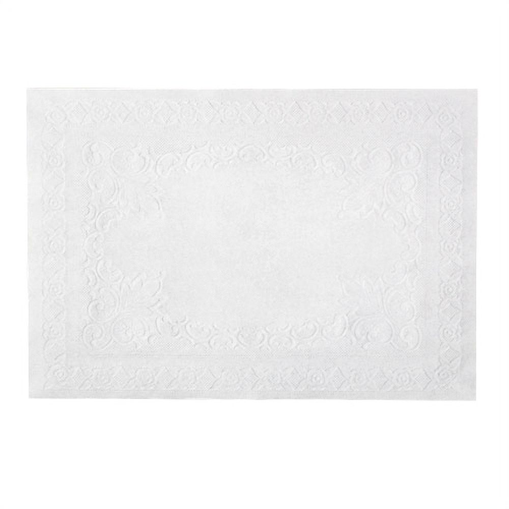 Royal White Disposable Placemat, 10" x 14", Embossed, Package of 1000