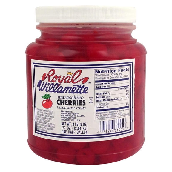 Royal Willamette Cherry Large with Stem cs 6/0.5 gal