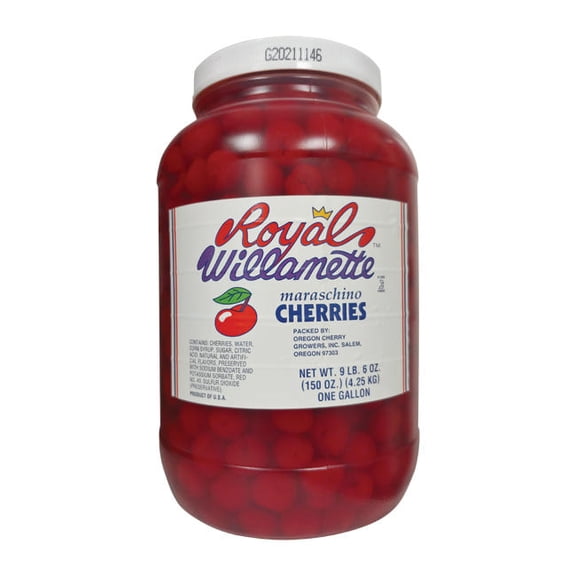Royal Willamette Maraschino Cherries Large cs 4/1 gal