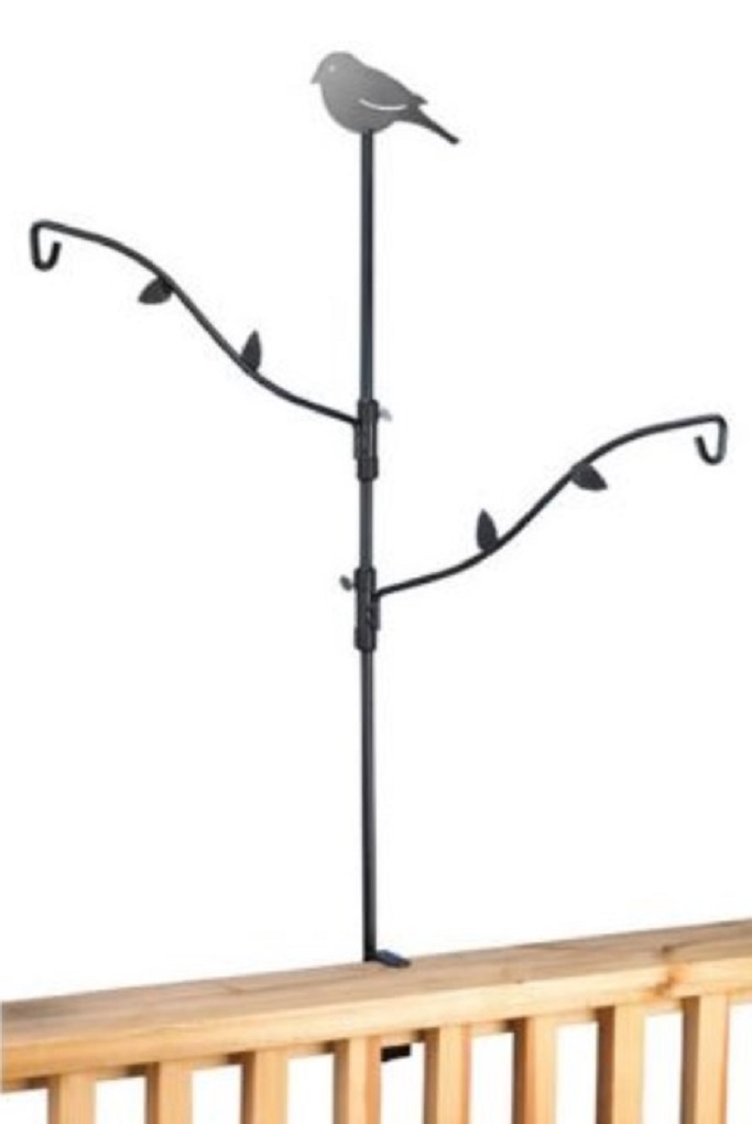 Royal Wing 35512 Multi Hook Bird Feeder Deck Pole w/ Adjustable