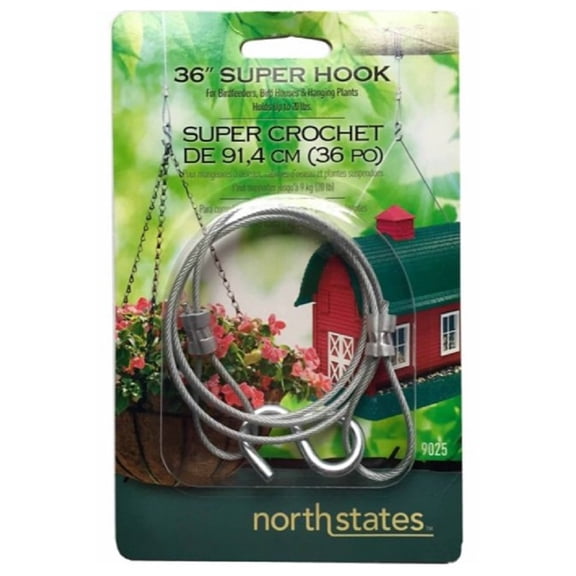 Royal Wing 9025TS Steel Cable Super hook Bird Feeder Hanger and Holders - 36 in.