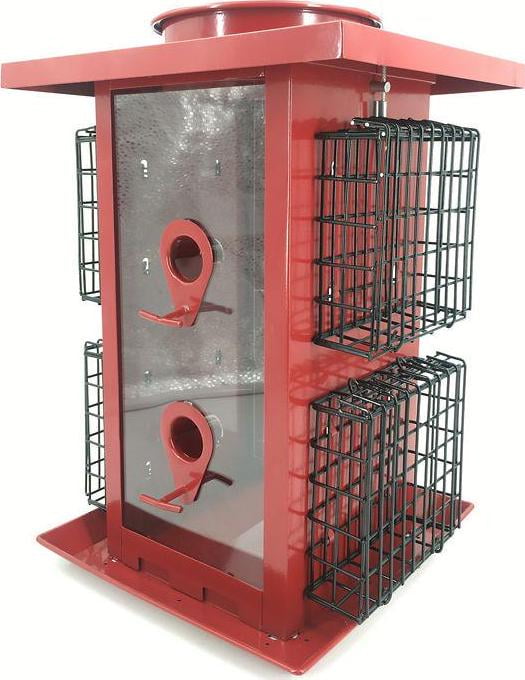 Royal Wing Large Combo Seed and Suet Bird Feeder, 710 lb. Capacity