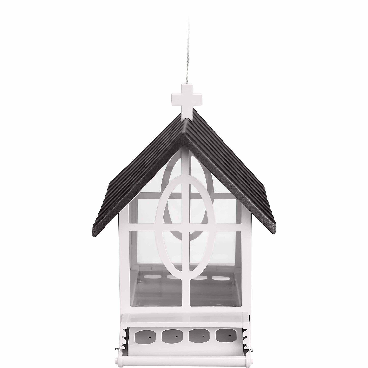 Royal Wing Metal SquirrelResistant Church Bird Feeder