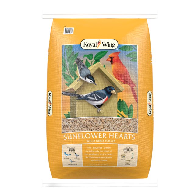 Royal Wing Sunflower Heart Bird Food, 35 lb.