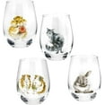 thumbnail image 1 of Royal Worcester Wrendale Designs Set of 4 Assorted Tumblers, 17 Ounce, 1 of 5