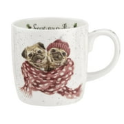 Royal Worcester Wrendale Designs Snug As a Pug 14 Ounce Mug Dog
