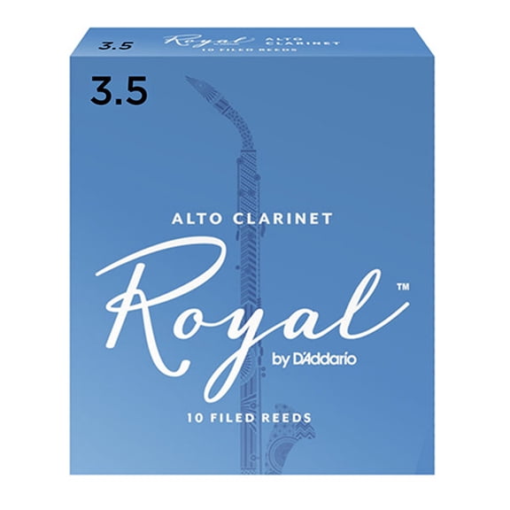 Royal by D'Addario Alto Clarinet Reeds, Strength 3.5, 10 Pack