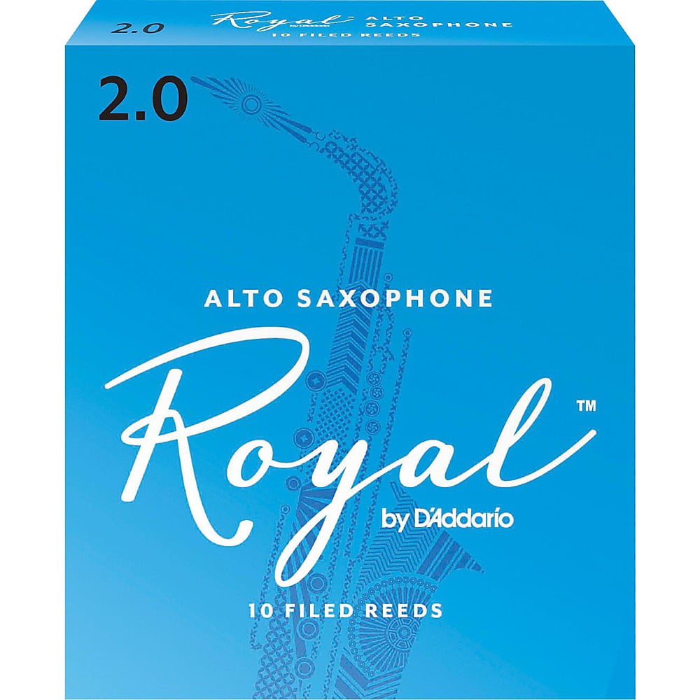 Royal by D'Addario Alto Sax Reeds, Strength 2, 10-pack