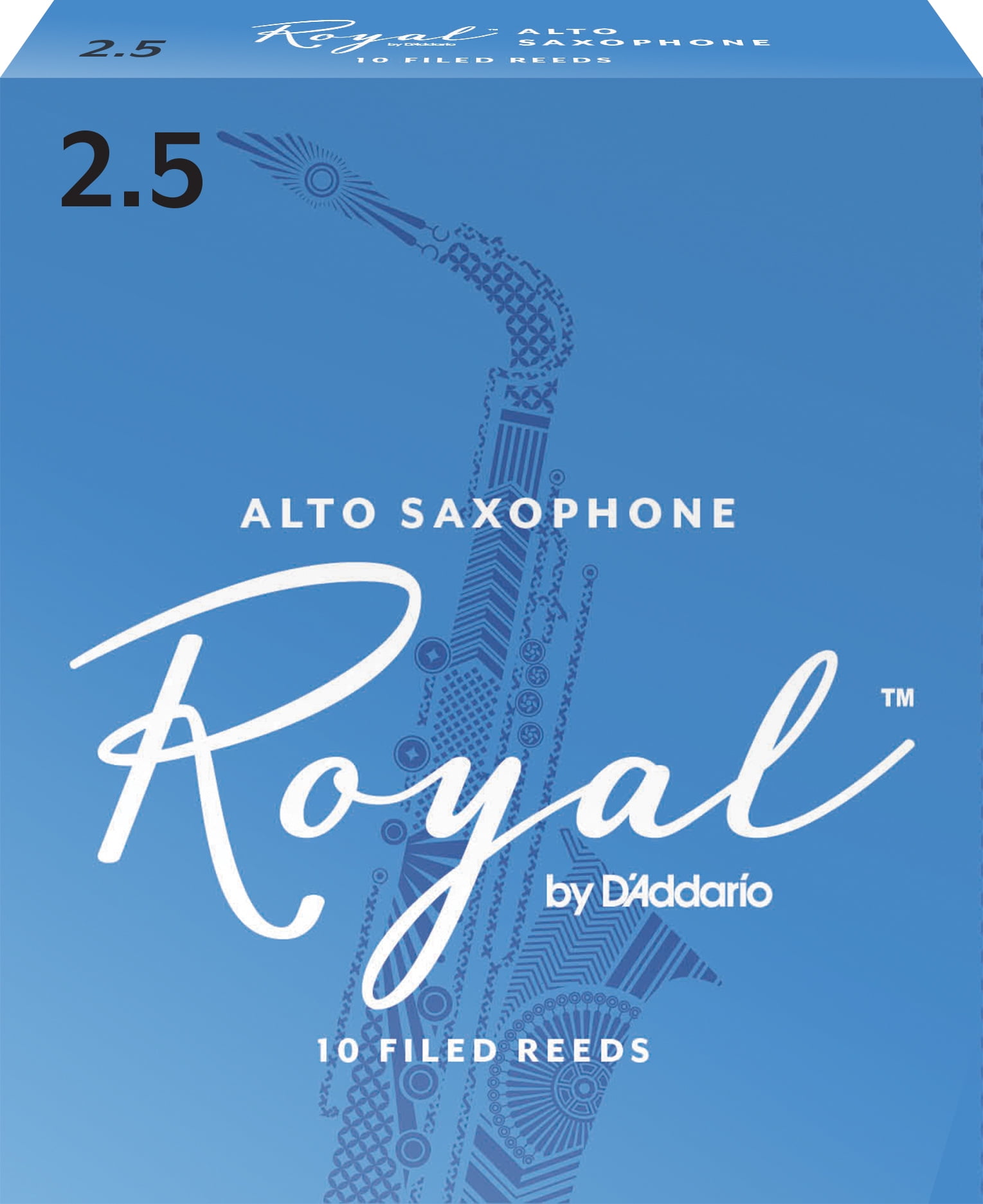Royal by D Addario Alto Sax Reeds Strength 2.5 10 pack Walmart