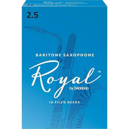 Royal by D'Addario Baritone Sax Reeds, Strength 2.5, 10-pack