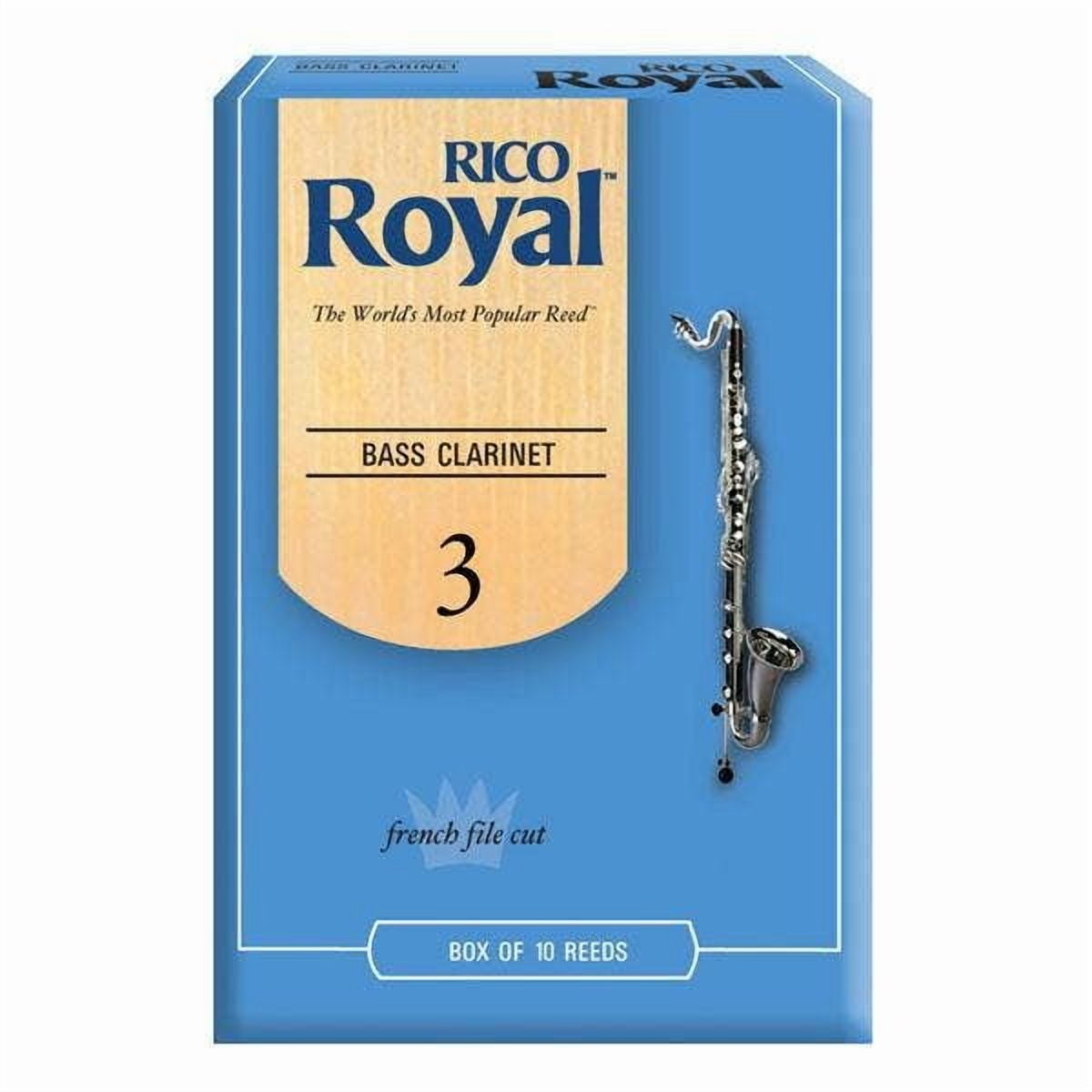 Royal by D'Addario Bass Clarinet Reeds, Strength 2.5, 10 Pack