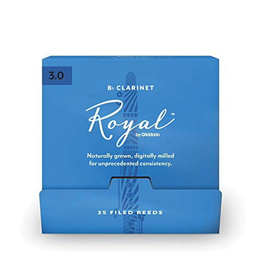 Royal by D'Addario Bb Clarinet Reeds - 25-Count Individually-Sealed Reeds