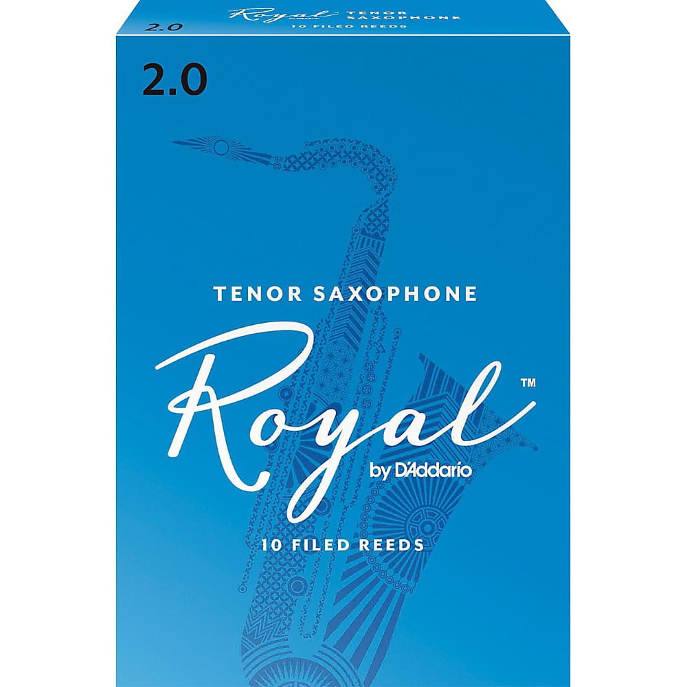 Royal by D'Addario Tenor Sax Reeds, Strength 2, 10-pack