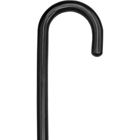 Royal cane Tourist Handle Walking Cane – Black Gloss Finish Maple Wood Crook Handle Walking Stick, Classic Curved Grip, 36.5 Inch Length, 22mm Tip, Supports Up to 250 lbs