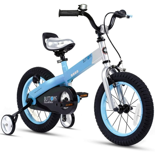 RoyalBaby Matte Blue 16 inch Bike for Children with Kickstand and ...