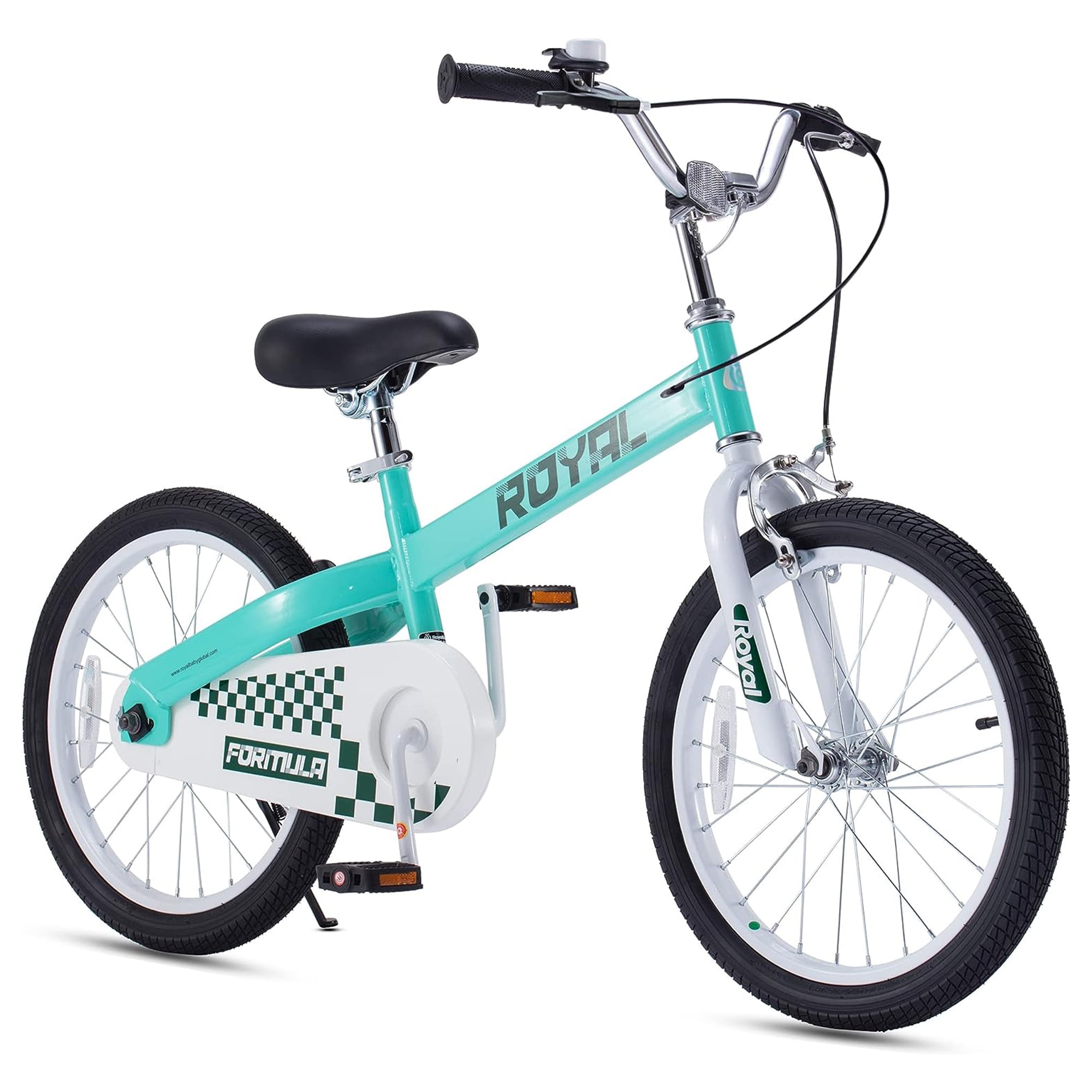 RoyalBaby Formula 20” Kids Bike with Kickstand and Dual Hand Brakes, Green Sansujyuku sansujyuku.com