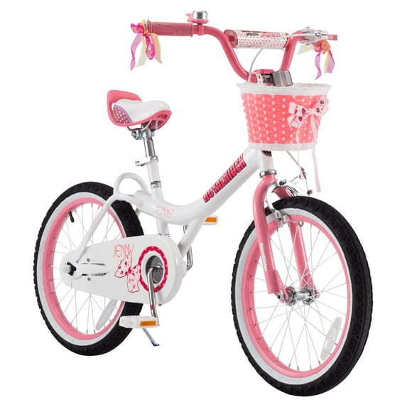 RoyalBaby Jenny Princess 18 inch Girl's Bicycle, White & Pink
