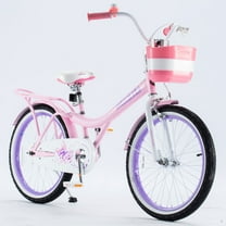 RoyalBaby Princess Girl Kids Bicycle 20" with Kickstand, Jenny Light Pink