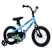RoyalBaby Rocket 12 inch Bicycle with Training Wheels, Unisex, Ages 3-4, Blue
