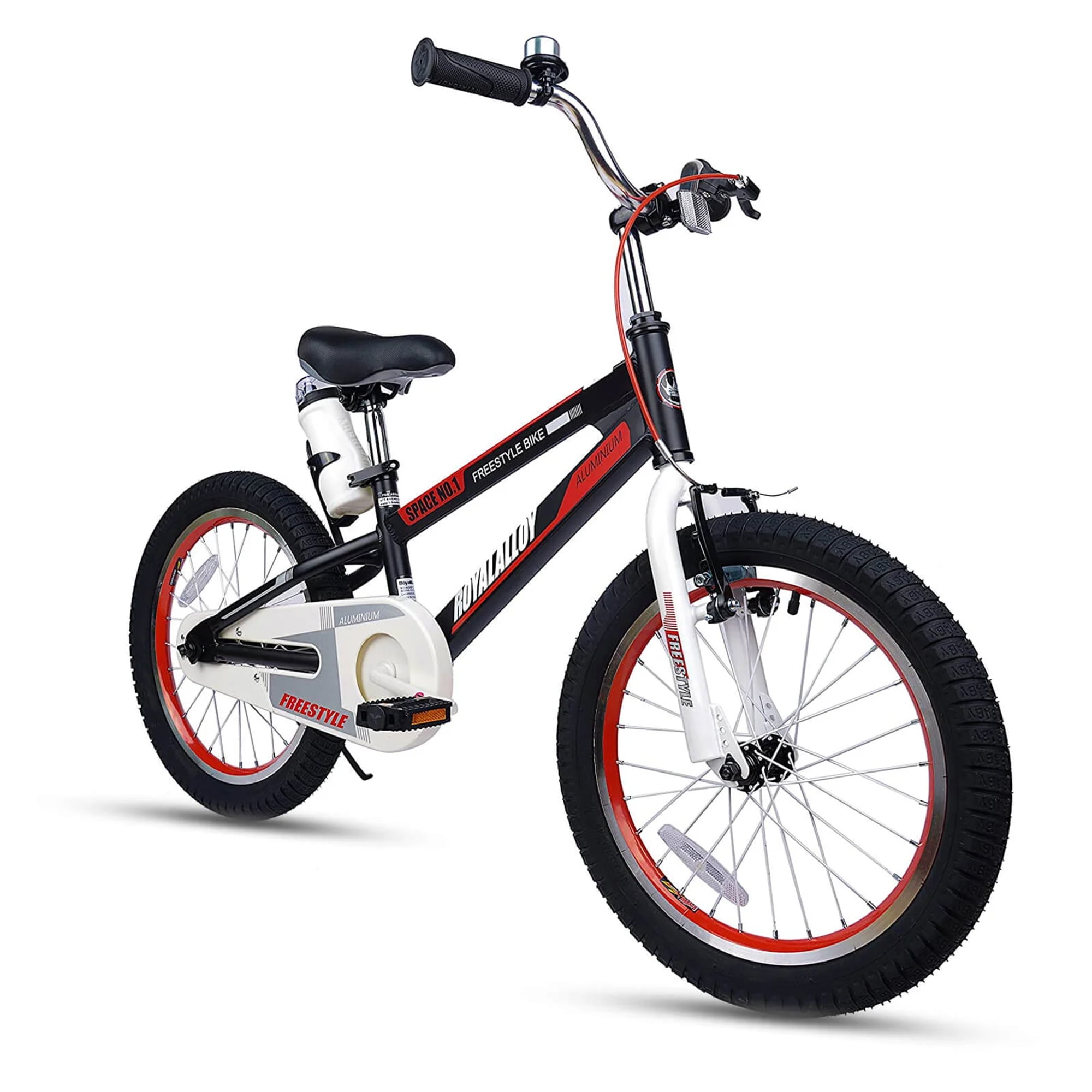 RoyalBaby Space No. 1 Freestyle 18" Kids Bike w/Kickstand & Bottle