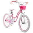 thumbnail image 1 of RoyalBaby Stargirl Kids Bike 20 Inch Girls Bicycle for Children with Kickstand Basket Rose Pink, 1 of 9