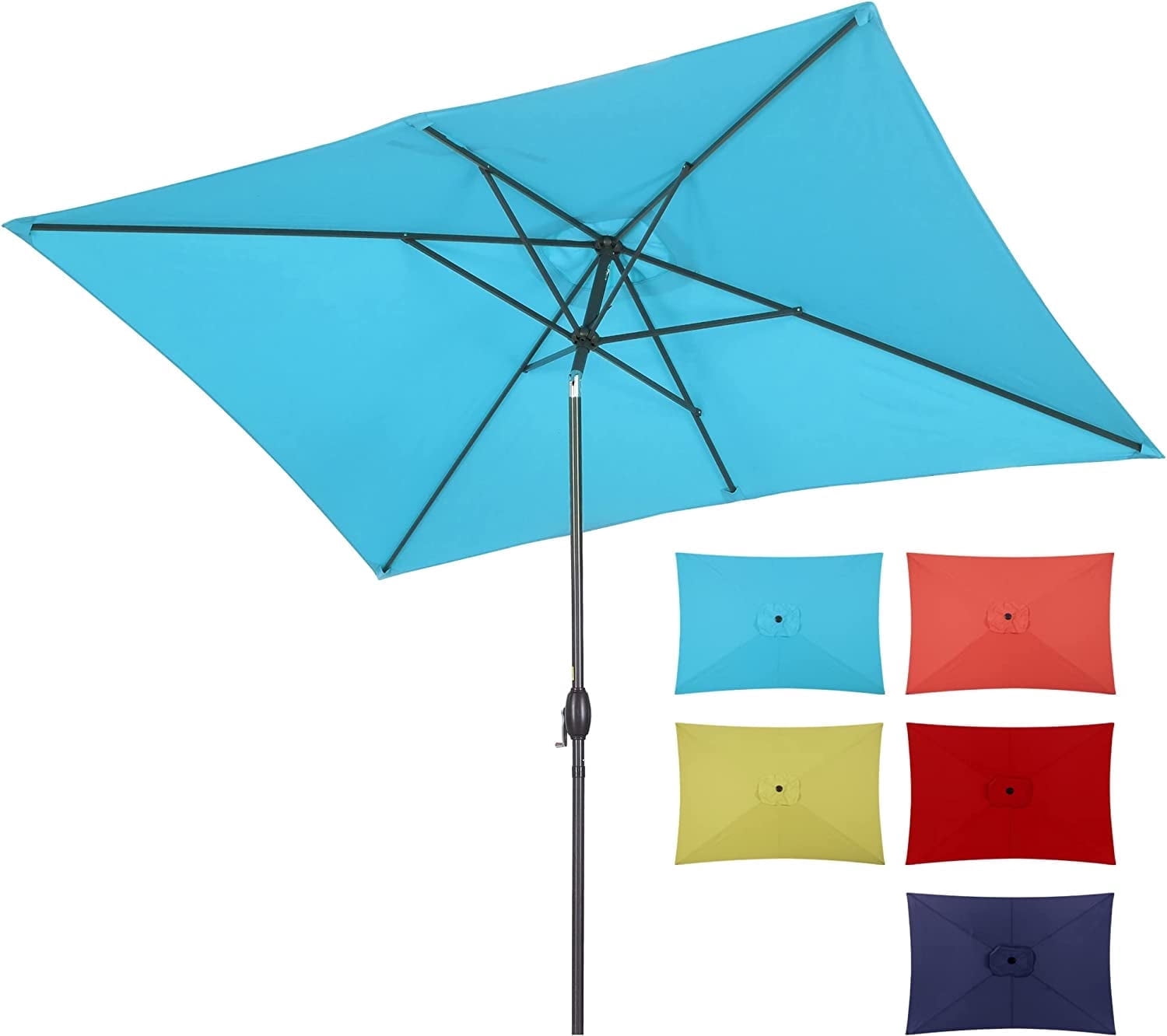 10ft square patio umbrella 10' Classic Square AKZ Tilting Cantilever Umbrella
