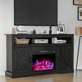 RoyalCraft Farmhouse Fireplace TV Stand for 65+ Inch TV, Entertainment