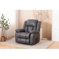 thumbnail image 1 of Heynemo Recliner Chair Sofa, Faux Leather Lift Assist Recliner, Dark Grey, 1 of 8